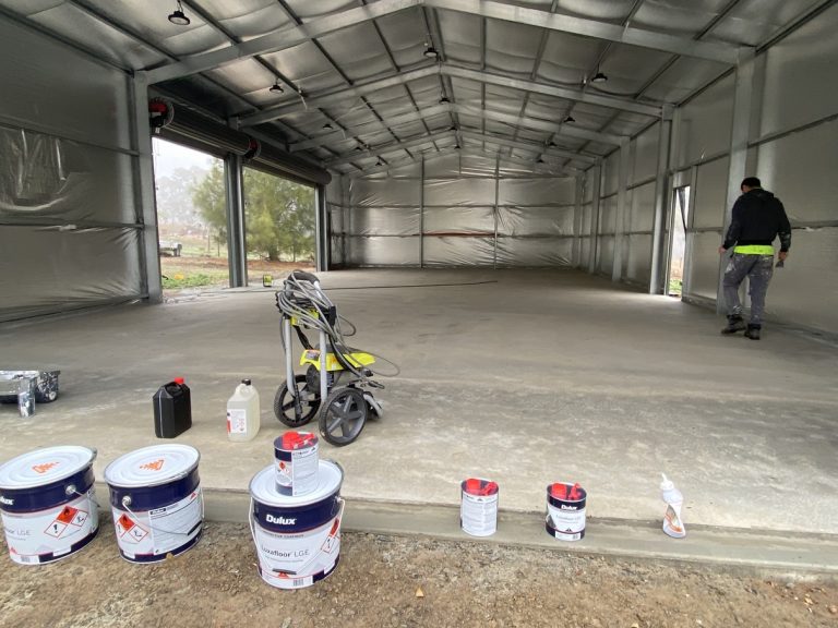 Warehouse Concrete Epoxy Painting