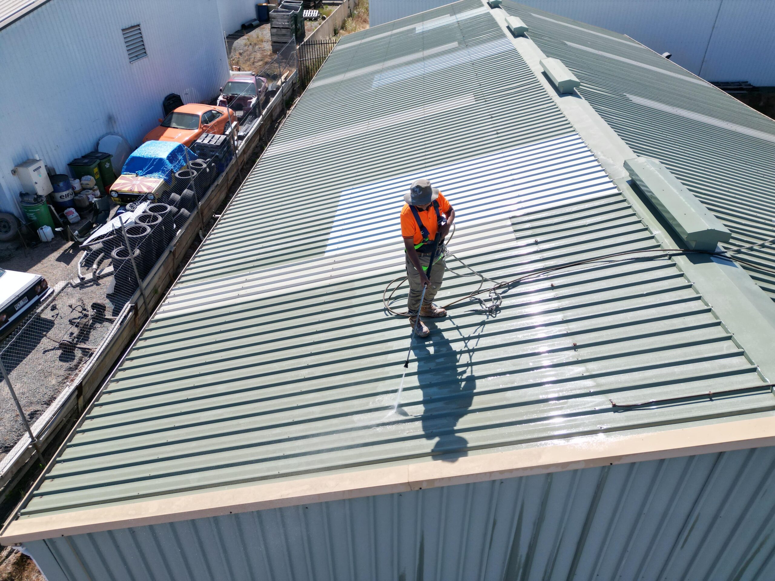 Roof Painting Adelaide 4 AJC Cable Hauling - Warehouse Painting - Exterior
