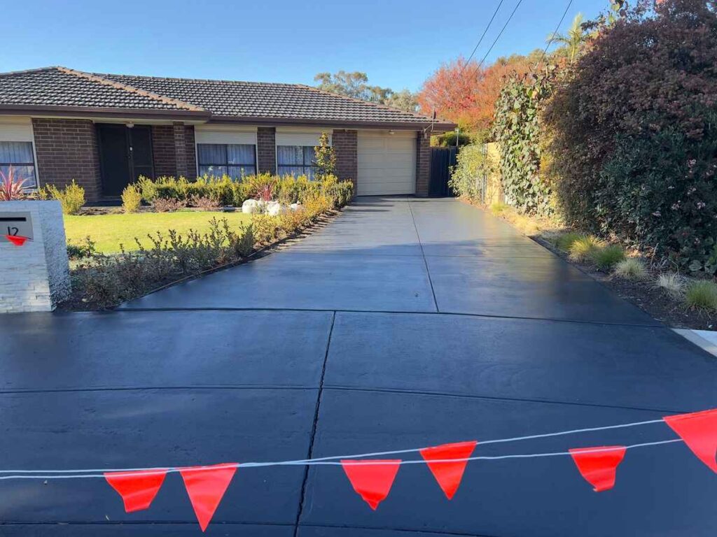 Family Home Driveway Epoxy Flooring