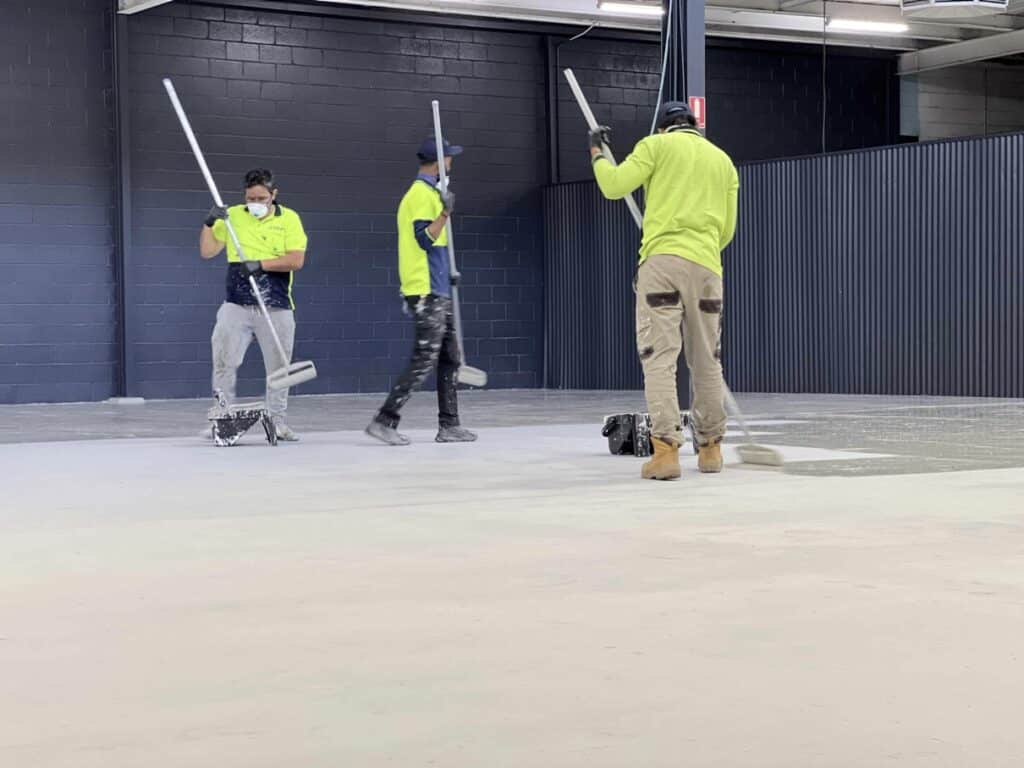 Automotive Commercial Epoxy Flooring Installation 3 Commercial epoxy flooring3